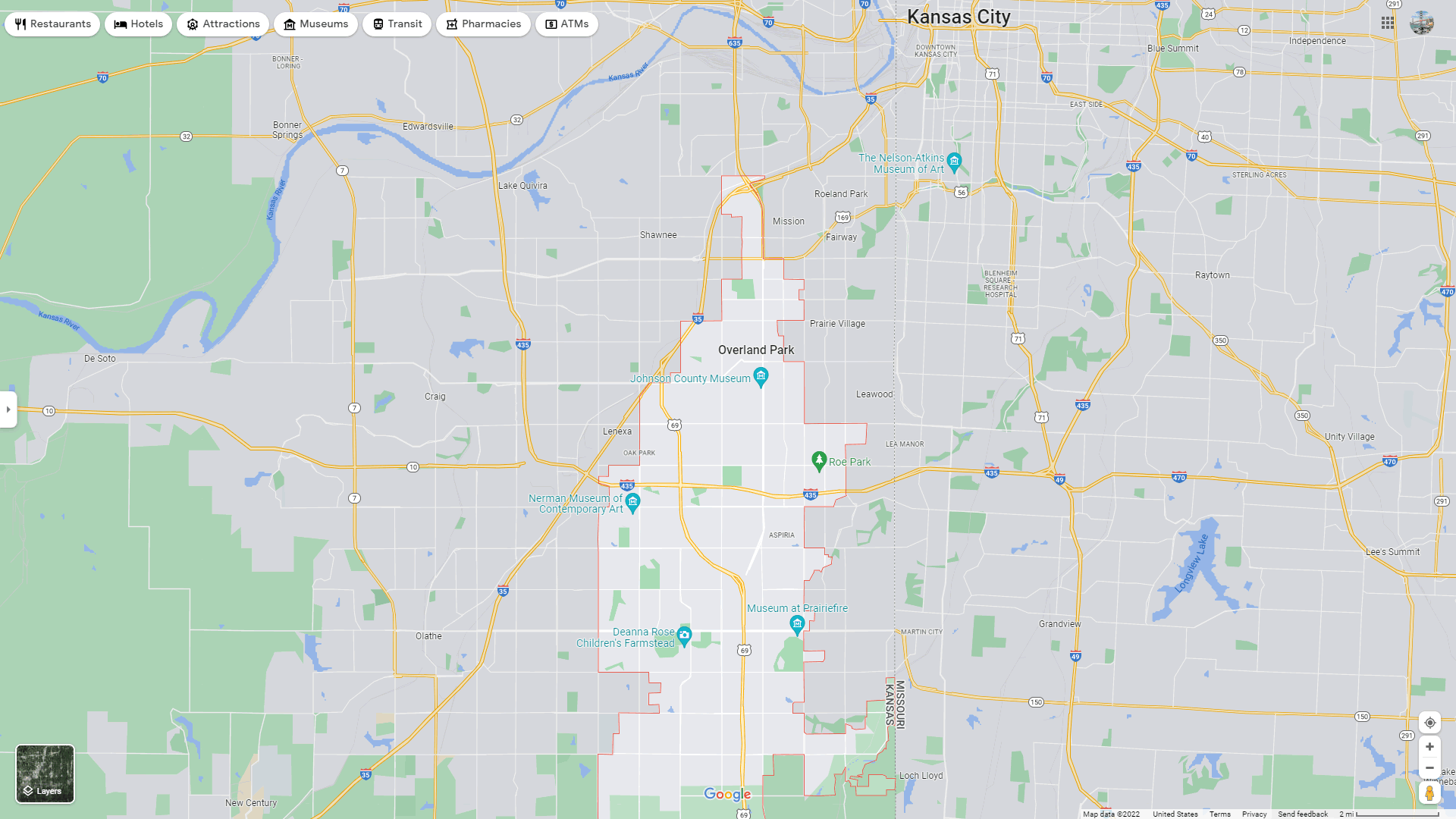 Overland Park map
